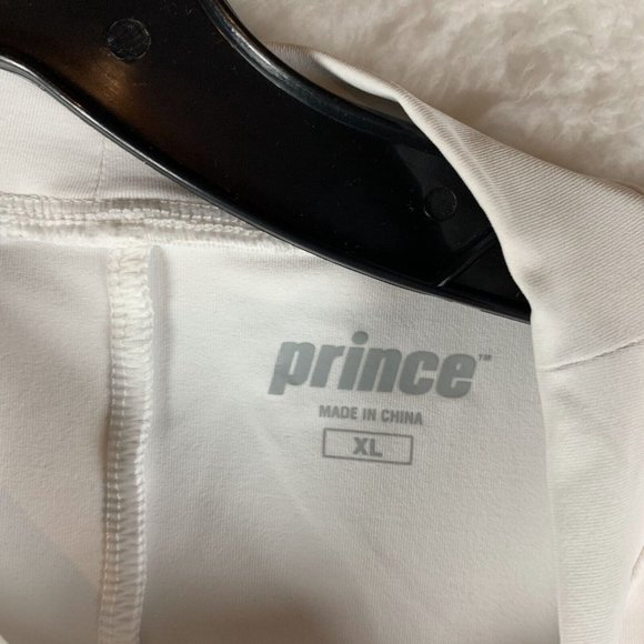 Prince Top Women's XL White Polyester Stretch Mesh Back High-Neck Tank 6791 - Picture 2 of 8